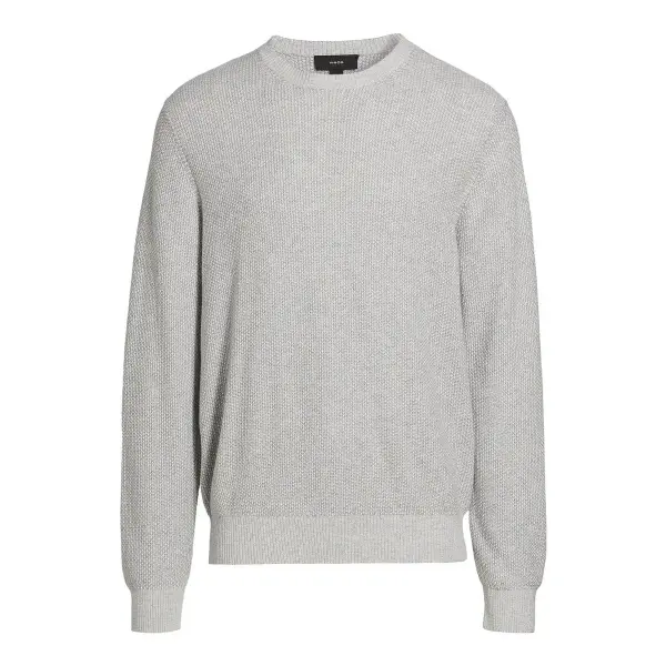 Geo Jacquard Crew Sweater