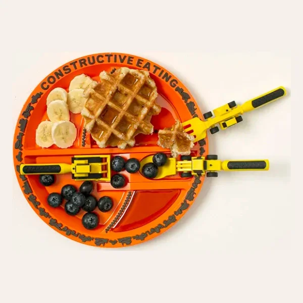 Construction Plate & Utensils