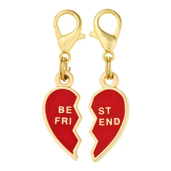 BFF Hearts Collar Charm Set