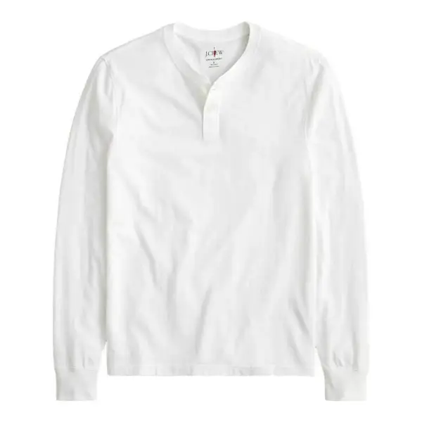 Vintage Wash Cotton Henley 