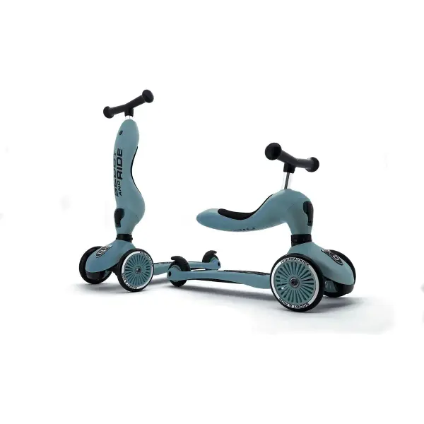 Highwaykick 1 Scooter and Ride On Toy Steel