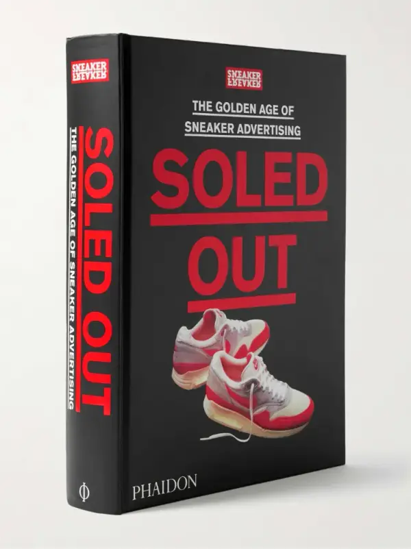 Soled Out: The Golden Age of Sneaker Advertising Hardcover Book - black - One Size