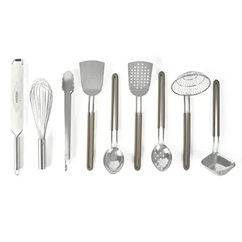 9-Piece Stainless Steel Kitchen Gadget and Tool Set