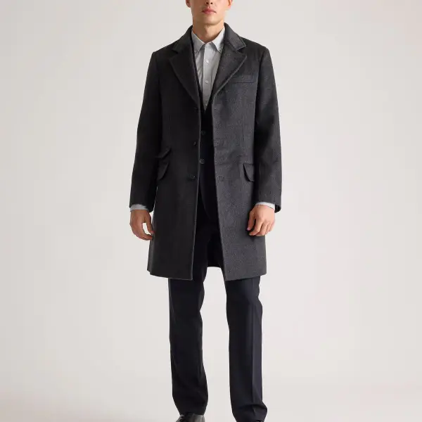 100% Mongolian Cashmere Double-Faced Overcoat