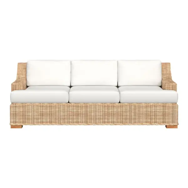 Huntington Wicker Slope Arm Outdoor Sofa (84")
