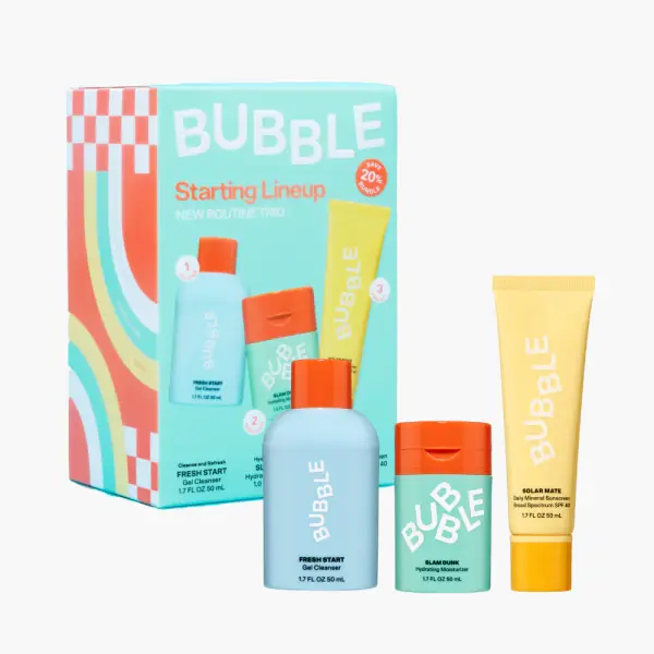 Bubble Skincare Starting Lineup New Routine Lineup, Set of Three