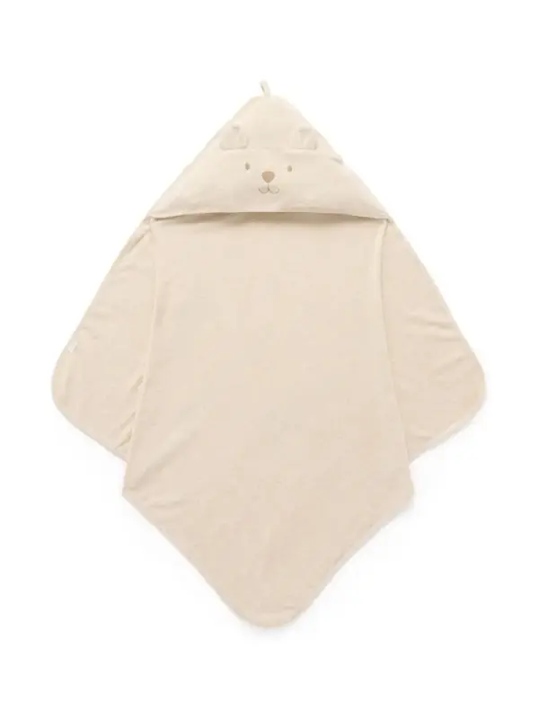 Purebaby Natural Essential Bear Towel