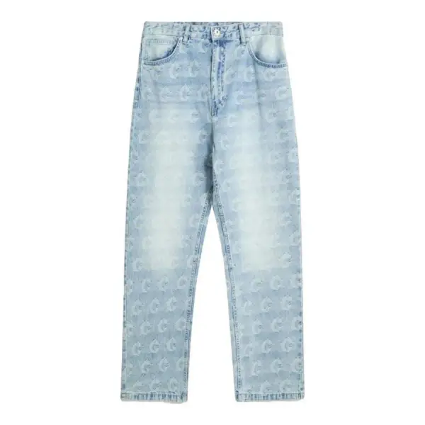 Jeans Baggy Jaquard