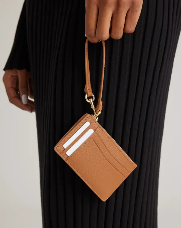 Italian Leather Card Case Wristlet