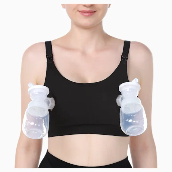 Momcozy Hands-Free Pumping Bra - Black, L
