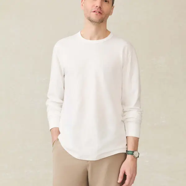 Long Sleeve Sunwashed Regenerative Cotton Tee