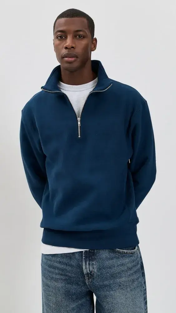 Power Goods Super Weight Quarter Zip | Shopbop