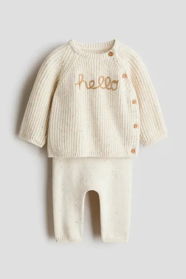 2-Piece Cotton-Knit Set