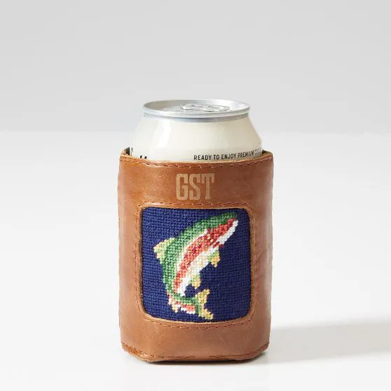 Smathers & Branson Needlepoint Can Cooler