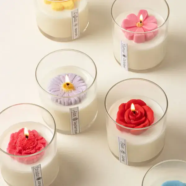 Birth Month Flower Candle