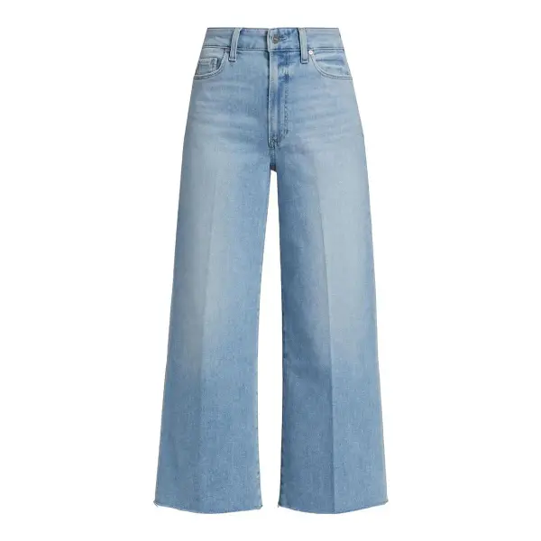 Anessa Raw Hem Wide Leg Maternity Jeans