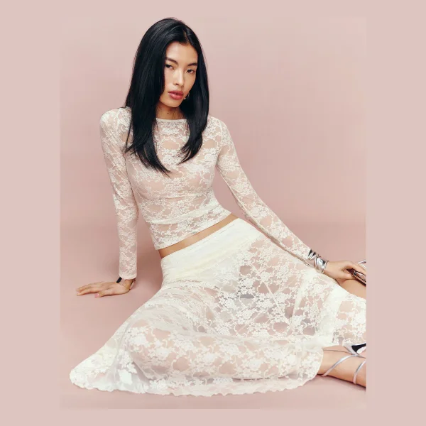 Adriano Lace Knit Top
