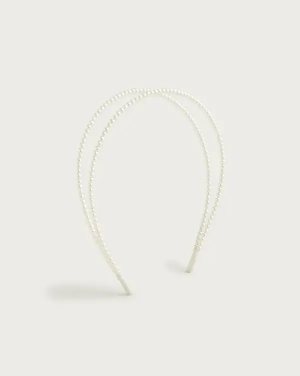 Double pearl headband