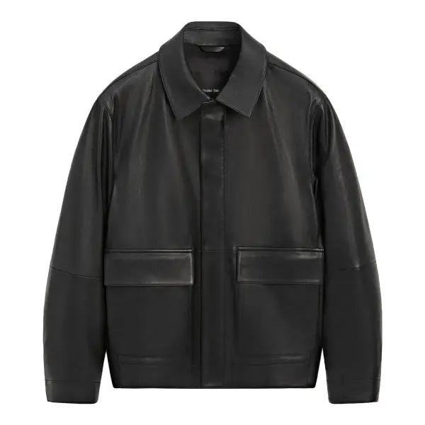 Nappa Leather Jacket with Pockets