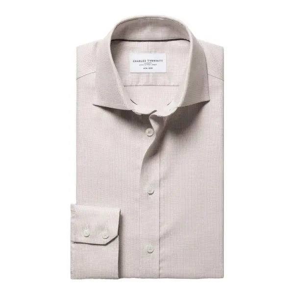 Non-Iron Stretch Greenwich Weave Shirt