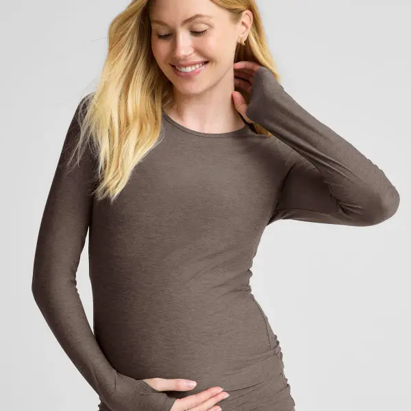 Featherweight Count On Me Maternity Crew Pullover