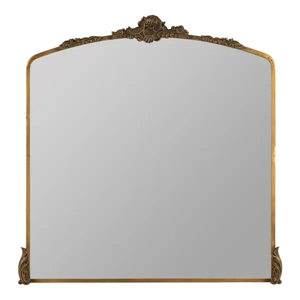 Ambrose French Country Metal Ornate Wall Mirror
