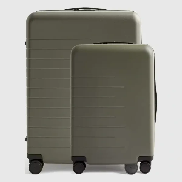 Carry-On & Medium Check-In Suitcase Set in Olive