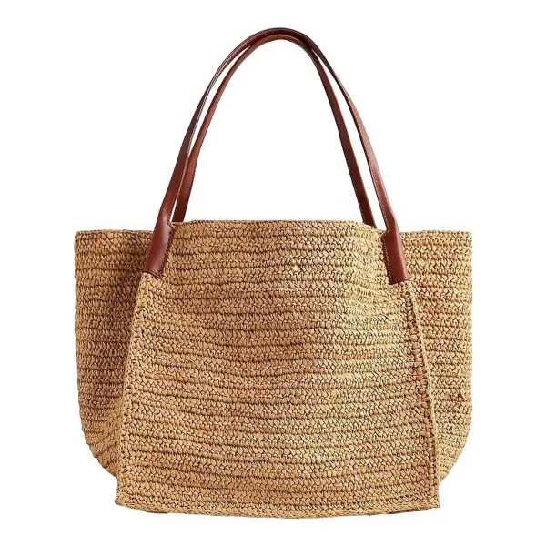 Large Handknotted Packable Tote Bag