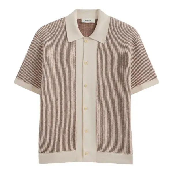 Button-Down Resort Polo Top