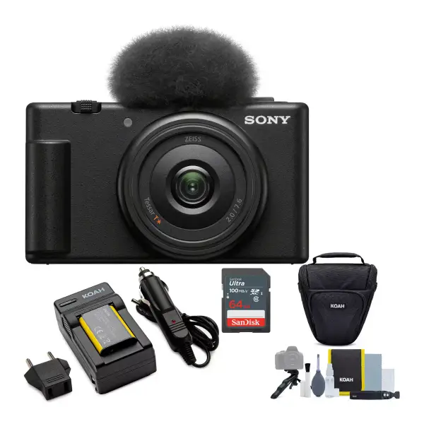ZV-1F Vlog Camera for Content Creators and Vloggers Bundle