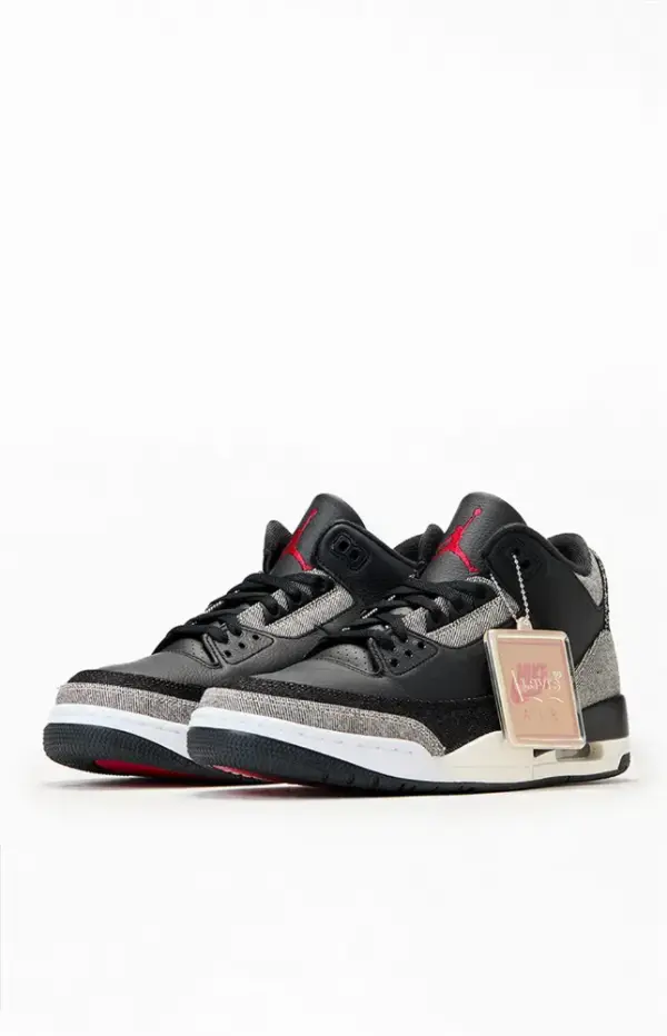 3 x Levi's x Retro Black Denim Shoes