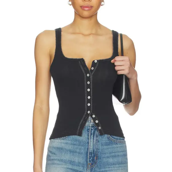 End Game Pointelle Tank Top