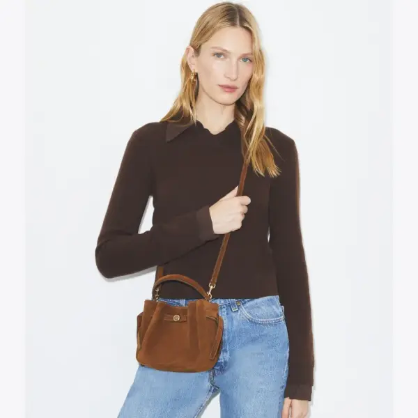 MINI ROMY SUEDE BUCKET BAG