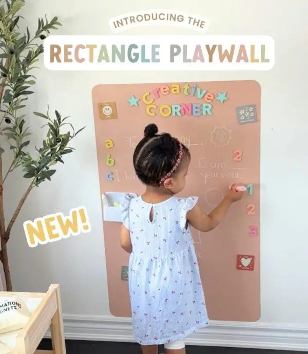 Magic Playwall - Rectangle Magnetic Wall Decal for Kids