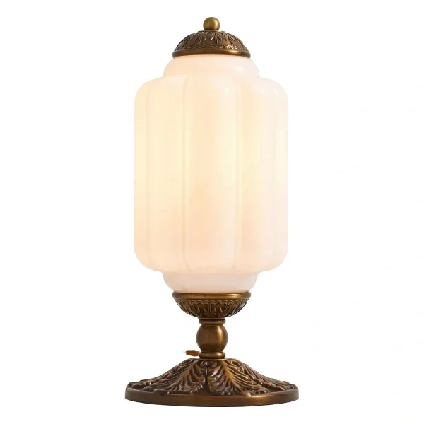 The Eloise Scallop Milk Glass Table Lamp