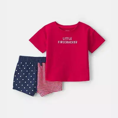 Baby Boy Carter's 2-Piece 'Little Firecracker' Top & Short Set