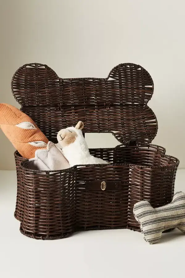 Bone Dry Dark Brown Dog Basket