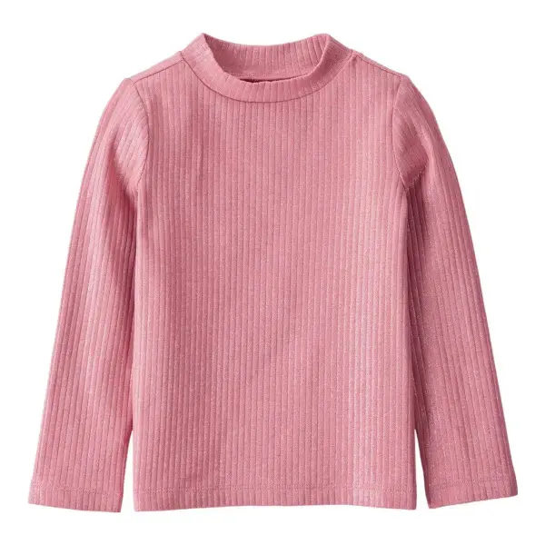 Oshkosh B'gosh Toddler Girl Shimmer Rib Mock Neck Top