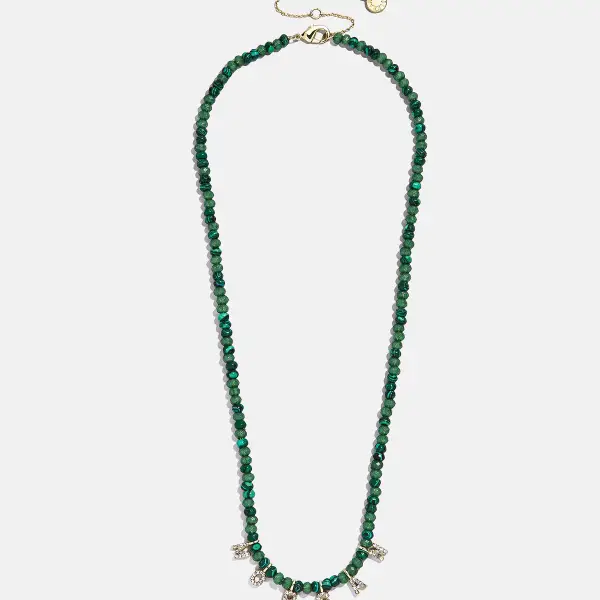 Mini Semi-Precious Pavé Custom Necklace