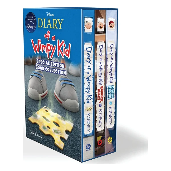 Diary of a Wimpy Kid 3-Book Collection: Special Disney+ Cover Editions: Diary of a Wimpy Kid, Rodrick Rules, and Cabin Fever|Paperback