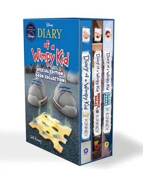 Diary of a Wimpy Kid 3-Book Collection: Special Disney+ Cover Editions: Diary of a Wimpy Kid, Rodrick Rules, and Cabin Fever|Paperback