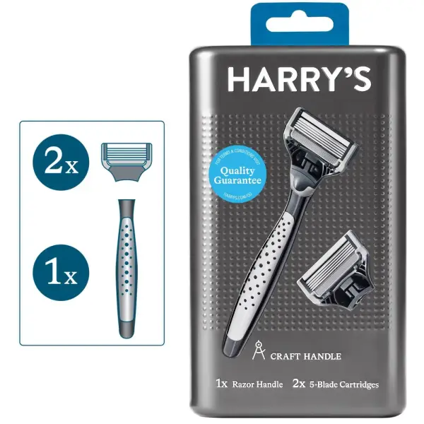 Craft Edition Razor Handle With 2 Blade Cartridges