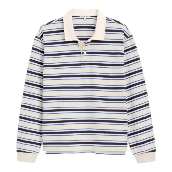 Rugby Striped Shirt In Cotton Jersey