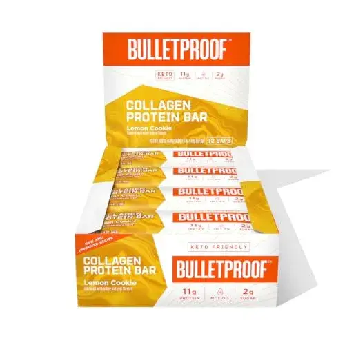Lemon Cookie Collagen Protein Bars