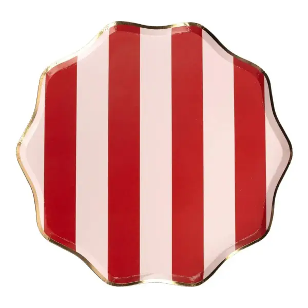 Holiday Stripes Dinner Plates
