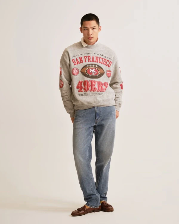 NFL San Francisco 49ers Crew Sweatshirt | NFL | Abercrombie.com