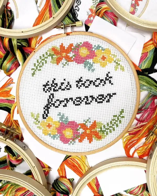 This Took Forever Cross Stitch Kit