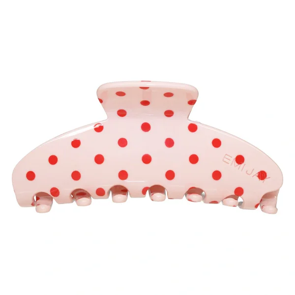 Big Effing Clip in Blush Polka Dot