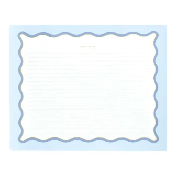 Notepad Scallop Lined