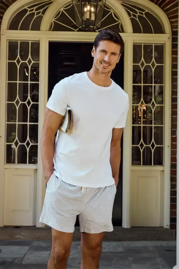 Men's Pima Crewneck Tee in White